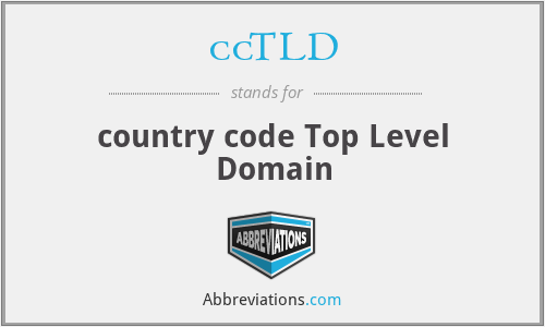 What is the abbreviation for country code top level domain?